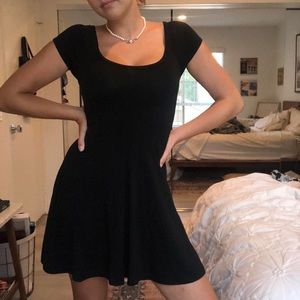 Brandy Melville Black Skater Dress